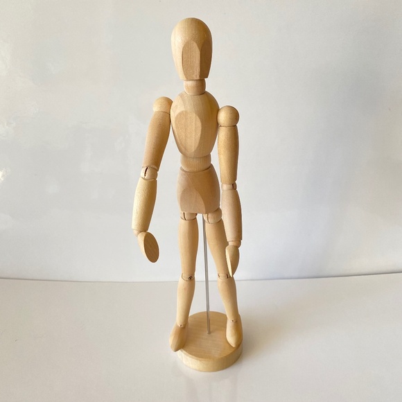 Posable Mannequin Articulated Wooden Figure by IKEA Vintage - Picture 1 of 6
